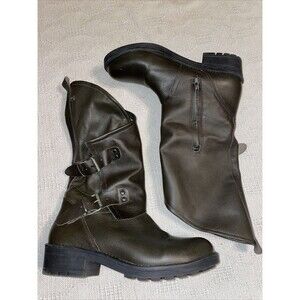 Musse & Cloud Women’s Fashion Boots Size 40 U.S. 9 M Gray Leather Going out